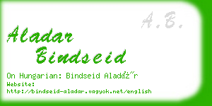 aladar bindseid business card